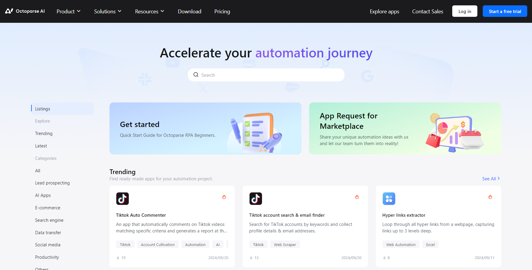 octoparse ai appstore
