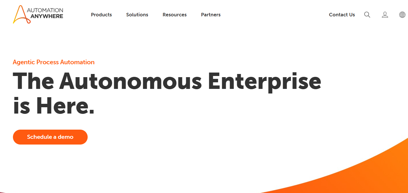 automation anywhere homepage