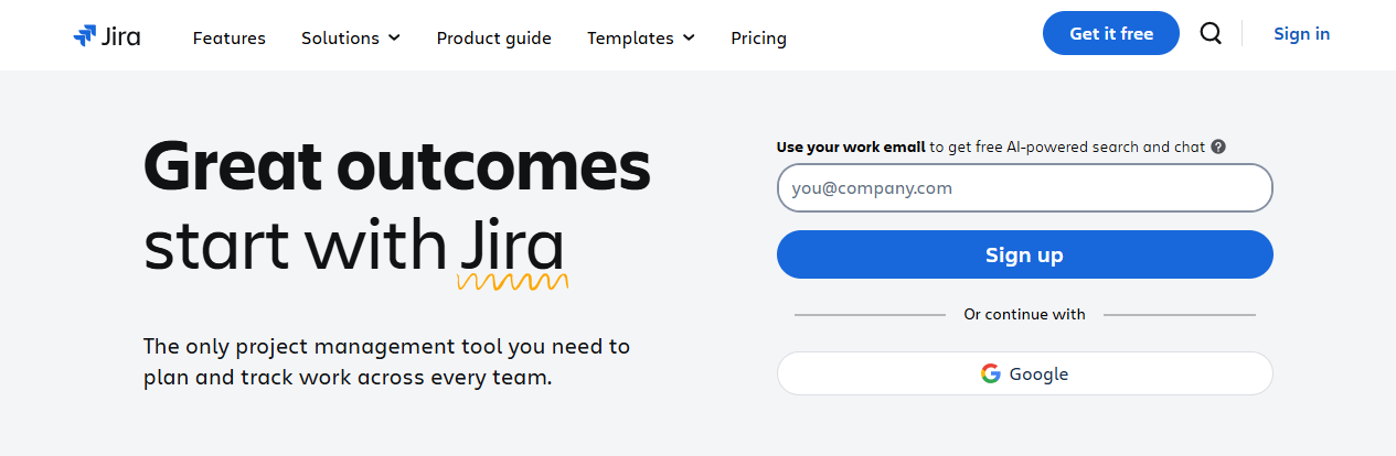 jira homepage