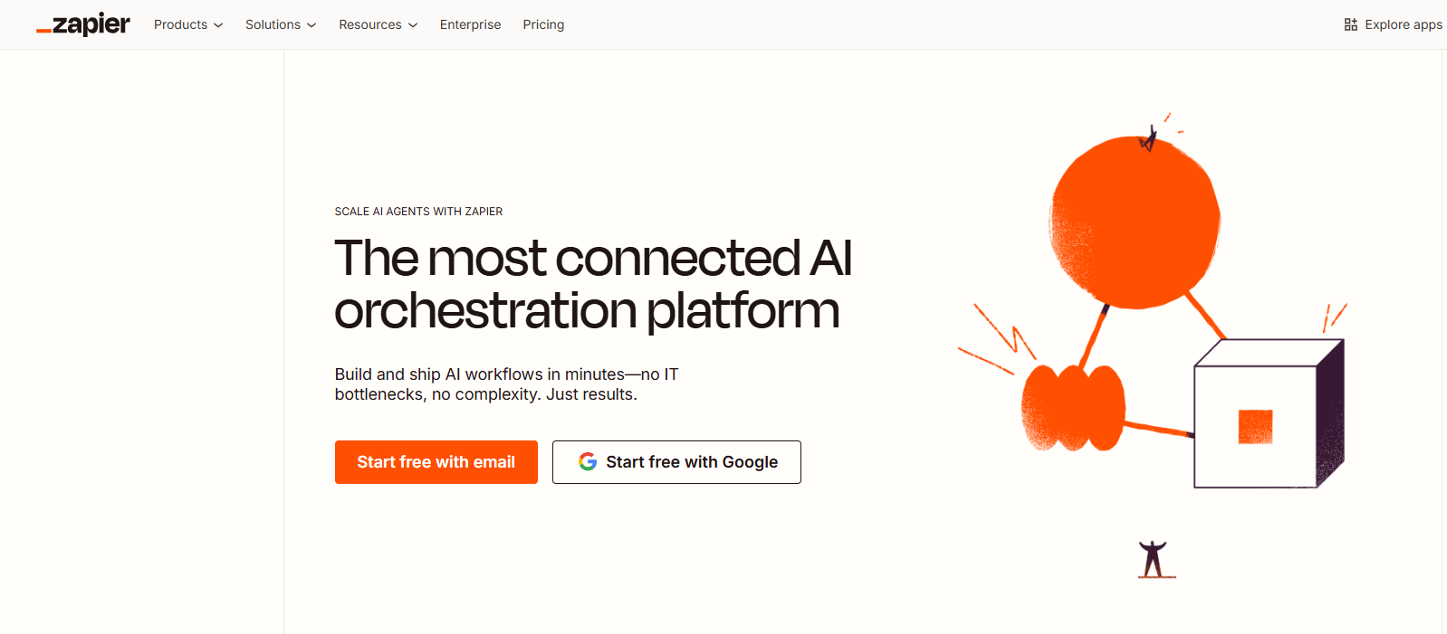 zapier homepage