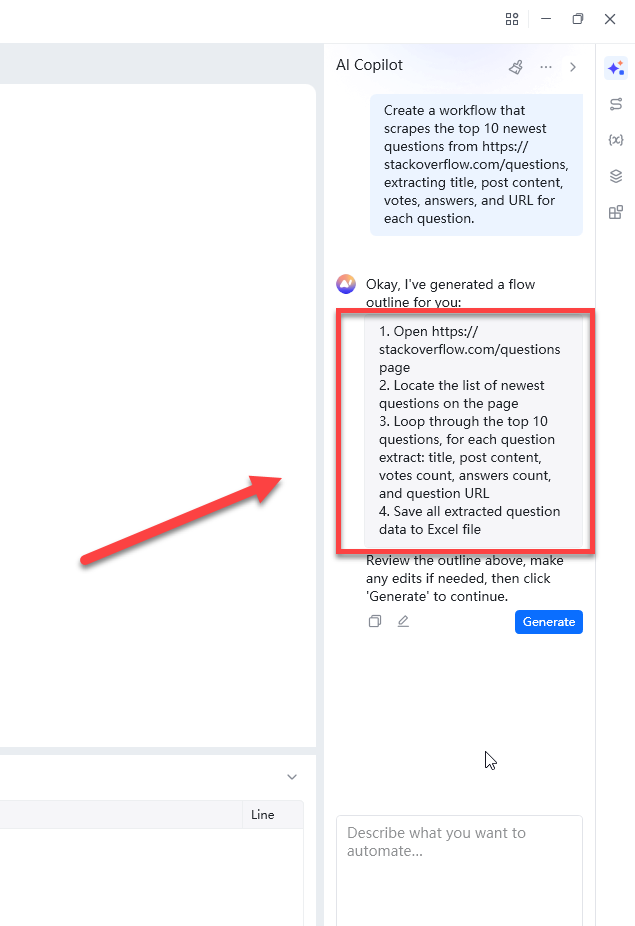 review ai outline